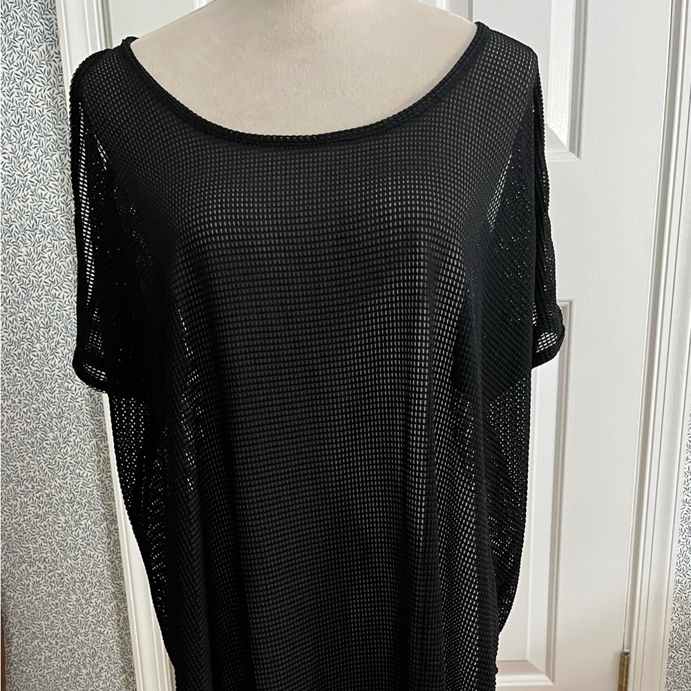 NWOT Jordan Taylor Black Mesh Coverup